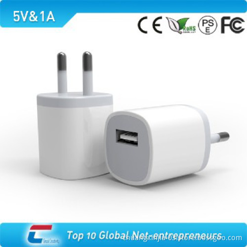 usb charger with 1A output and EU standard